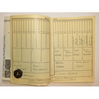 Terzo Reich Ancestry passaporto - ahnenpass. Espenlaub militaria